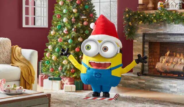 Universal 3.5 Ft Animated Led Holiday Minion Home Depot Christmas