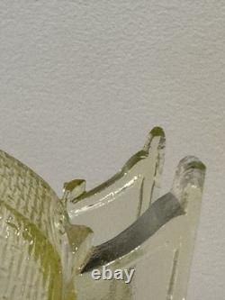 Uranium Glass Vaseline Santa Santa sleigh christmas