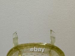 Uranium Glass Vaseline Santa Santa sleigh christmas