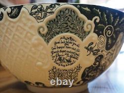 VAILLANCOURT Father Christmas Santa Claus Wassail Punch Bowl 14 Classical