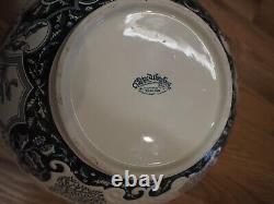 VAILLANCOURT Father Christmas Santa Claus Wassail Punch Bowl 14 Classical