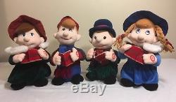 VERY RARE Christmas Plush Carolers Infrared Interactive Dolls Singing Dancing