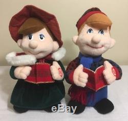 VERY RARE Christmas Plush Carolers Infrared Interactive Dolls Singing Dancing