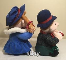 VERY RARE Christmas Plush Carolers Infrared Interactive Dolls Singing Dancing