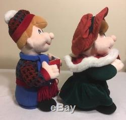 VERY RARE Christmas Plush Carolers Infrared Interactive Dolls Singing Dancing