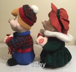 VERY RARE Christmas Plush Carolers Infrared Interactive Dolls Singing Dancing