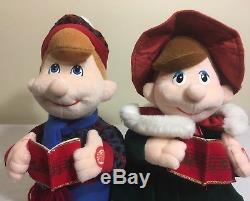 VERY RARE Christmas Plush Carolers Infrared Interactive Dolls Singing Dancing