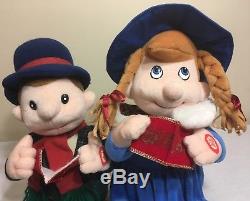 VERY RARE Christmas Plush Carolers Infrared Interactive Dolls Singing Dancing