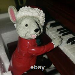 VERY RARE Mr. Christmas Vintage Gold Label Musical Maestro Mouse Grand Piano EUC
