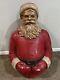 Vintage 1950's Styrofoam Santa Claus Life Size Mold Half Store Display Christmas