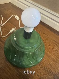 VINTAGE Atlantic Mold 19 Ceramic Christmas Tree Classic Green Lighted