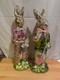 Vintage Foil Wrapper Easter Bunny. 18 Tall. Very Collectable View Pictures