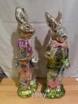 VINTAGE FOIL WRAPPER EASTER BUNNY. 18 TALL. Very Collectable View Pictures