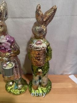 VINTAGE FOIL WRAPPER EASTER BUNNY. 18 TALL. Very Collectable View Pictures