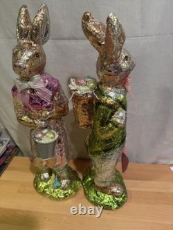 VINTAGE FOIL WRAPPER EASTER BUNNY. 18 TALL. Very Collectable View Pictures