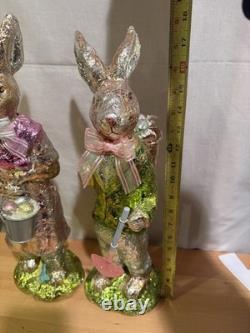 VINTAGE FOIL WRAPPER EASTER BUNNY. 18 TALL. Very Collectable View Pictures