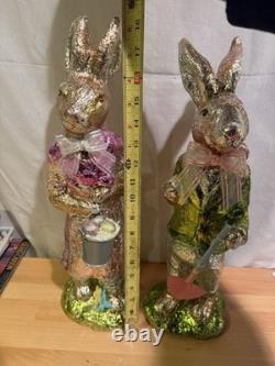 VINTAGE FOIL WRAPPER EASTER BUNNY. 18 TALL. Very Collectable View Pictures VINTAGE FOIL WRAPPER EASTER BUNNY. 18 TALL. Very Collectable View Pictures