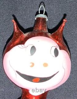 VINTAGE HALLOWEEN ITALIAN GLASS ORNAMENT DEVIL WithEXTENDED ARMS & LEGS