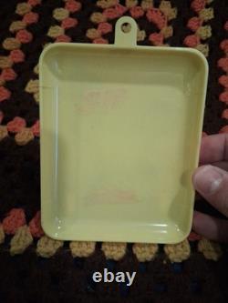 VINTAGE HALLOWEEN ROSBRO HARD PLASTIC TOY Black CAT CANDY CONTAINER Wall Plaque