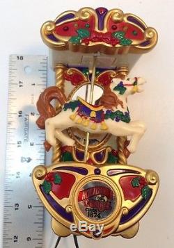 VINTAGE Mr Christmas Animated Holiday Lighted Musical Carousel 6 Horses 21 Songs