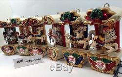 VINTAGE Mr Christmas Animated Holiday Lighted Musical Carousel 6 Horses 21 Songs