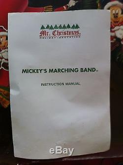 VINTAGE Mr. Christmas Mickey's Marching Band (1992). Tested & with original BOX
