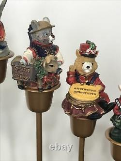 VTG 12 days of Christmas Handcrafted Farm Animals Display whimsical Cottagecore