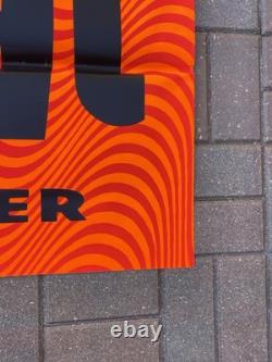 VTG 1968 HALLOWEEN Trick Or TREAT retail store display sign HUGE paper 40x54 #2