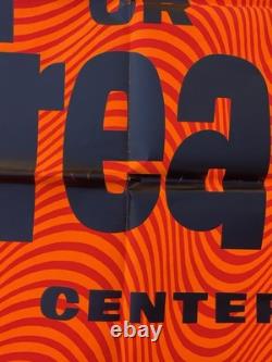 VTG 1968 HALLOWEEN Trick Or TREAT retail store display sign HUGE paper 40x54 #2