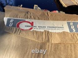 VTG 1968 HALLOWEEN Trick Or TREAT retail store display sign HUGE paper 40x54 #2