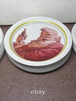 VTG 1983 Coca-Cola Sprite Free Santa Metal Coaster Display with 49 New Pcs 22 WOW