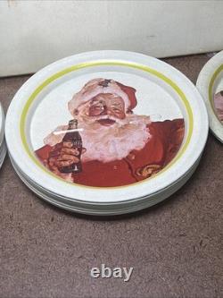 VTG 1983 Coca-Cola Sprite Free Santa Metal Coaster Display with 49 New Pcs 22 WOW