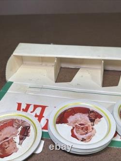 VTG 1983 Coca-Cola Sprite Free Santa Metal Coaster Display with 49 New Pcs 22 WOW