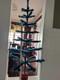 Vtg. 50 Inch Authentic Dyed Goose Feather Green Christmas Tree Withred Berries