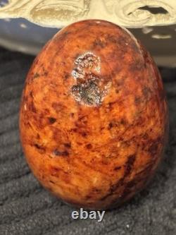 VTG Alabaster Hand Carved Easter Eggs Set Of 12 (TRAY NOT INCLUDED)