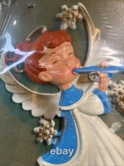 VTG Christmas Blow Mold Angels Wall Mount Plaques Lot 2 New Large 21 50s 60s VTG Christmas Blow Mold Angels Wall Mount Plaques Lot 2 New Large 21 50s 60s