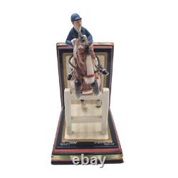 VTG Fitz & Floyd Equestrian Horse Jumping Bookends Pair Ceramic Décor 9 VTG Fitz & Floyd Equestrian Horse Jumping Bookends Pair Ceramic Décor 9