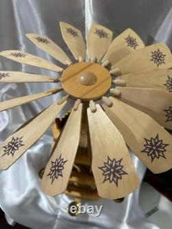 VTG German Erzegebirge Grimm Fairy Tale Snow White 3 Tier Pyramid 18 Carousel