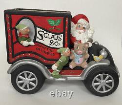 VTG Glenview Mold Santa S Claus & Co Deliveries 1983 Hand Painted Planter 11