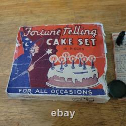 VTG HALLOWEEN FORTUNE TELLING CAKE FAVORS CHARMS Not Complete