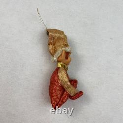 VTG Lot of 4 Christmas Metallic Red Green Silver Gold Knee Hugger Elf Japan MCM