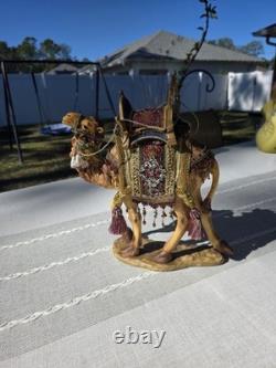 VTG Member's Mark Camel Nativity Figurine 13 Large Porcelain Beaded Saddle 2005