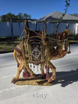 VTG Member's Mark Camel Nativity Figurine 13 Large Porcelain Beaded Saddle 2005