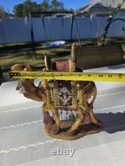 VTG Member's Mark Camel Nativity Figurine 13 Large Porcelain Beaded Saddle 2005