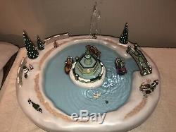 VTG Mr Christmas Winter Waterland COMPLETE WORKS decoration Water Fountain Music