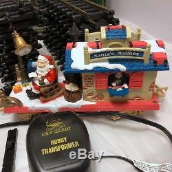 VTG New Bright The Holiday Express Animated Train Set No 387 Santa Xmas + 2 Cars