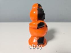 VTG Rosbro Rosen Halloween Cat Hard Plastic Candy Container Top Hat RARE COLOR