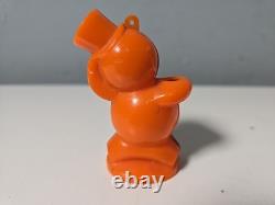 VTG Rosbro Rosen Halloween Cat Hard Plastic Candy Container Top Hat RARE COLOR