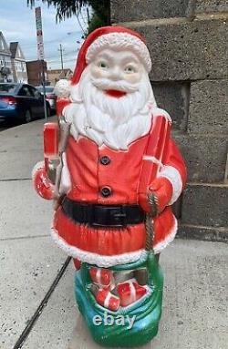 VTG Santa Christmas DAPOL USA 1973 Outdoor Blow Mold Decoration Decor Holiday