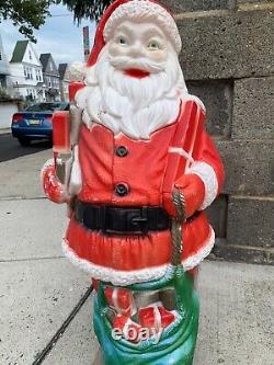 VTG Santa Christmas DAPOL USA 1973 Outdoor Blow Mold Decoration Decor Holiday